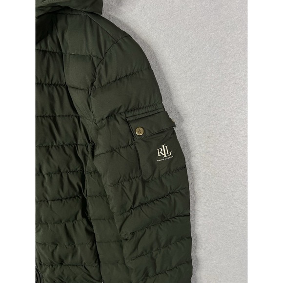 Lauren Ralph Lauren Stretch Patch Pkt Puffer Jacket Sz S MSRP $200 color Green - Picture 3 of 10